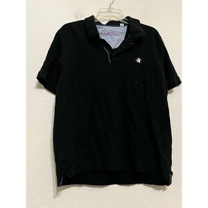 Robert Graham Men's Short Sleeve Polo Shirt Size Medium (tag XL) Devil Logo